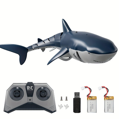BABY HOME Remote Control Shark Toy 1:18 Scale with Lights and Water Spray, USB Rechargeable, Boys on Halloween, Christmas, Birthdays