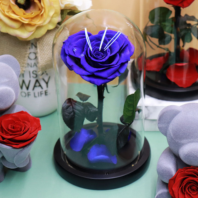 Glass Cover Tanabata Valentine's Day Immortal Rose Gift