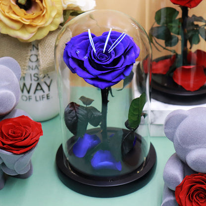 Glass Cover Tanabata Valentine's Day Immortal Rose Gift