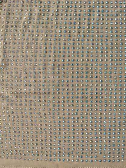 [Sexy Rhinestone Mini Dress] Sexy Rhinestone-Embellished Women's Two-Piece Mini Dress | Deep V-Neck, Stretchy High-Waisted Clubwear with Adjustable Spaghetti Straps, Glittery Sequin Detailing for Nightclub & Party Outfits, Su