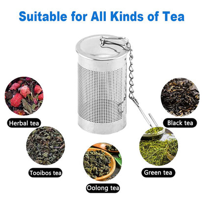 Stainless Steel Tea Filter with Hook - Keep Your Tea Leaves from Leaking and Your Cup Clean