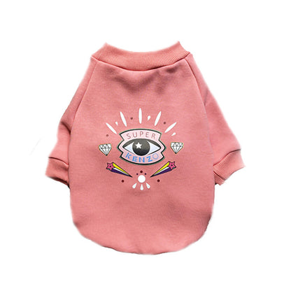 Autumn And Winter Pet Clothes For Dogs Plus Velvet Cotton Sweaters Fashion Styles Fighting Pug Teddy Schnauzer Casual Two-legged Clothes