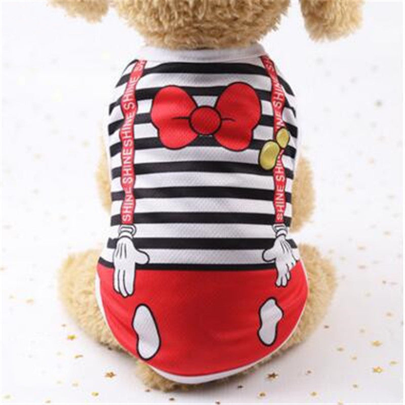 Cartoon Print Cotton Puppy T-Shirt