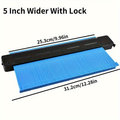 GOXAWEE Contour Gauge Profile Tool, 5Inch/10Inch Adjustable Lock, Precisely Copy Irregular Shape Duplicator For Flooring, Construction, Carpenter, DIY Handyman