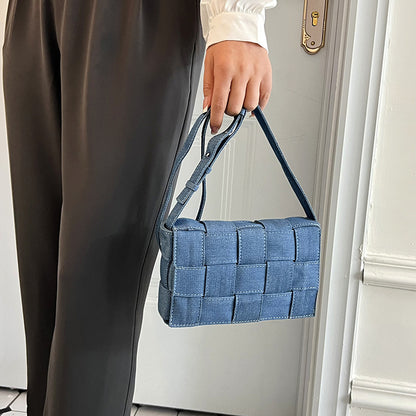 Women's Fashion All-match One-shoulder Crossbody Woven Bag