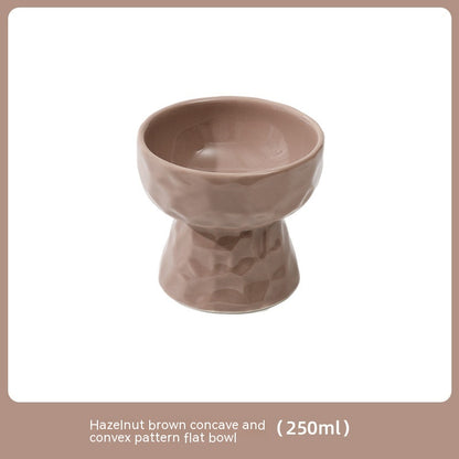 Ceramic High Leg Cervical Support Oblique Bowl