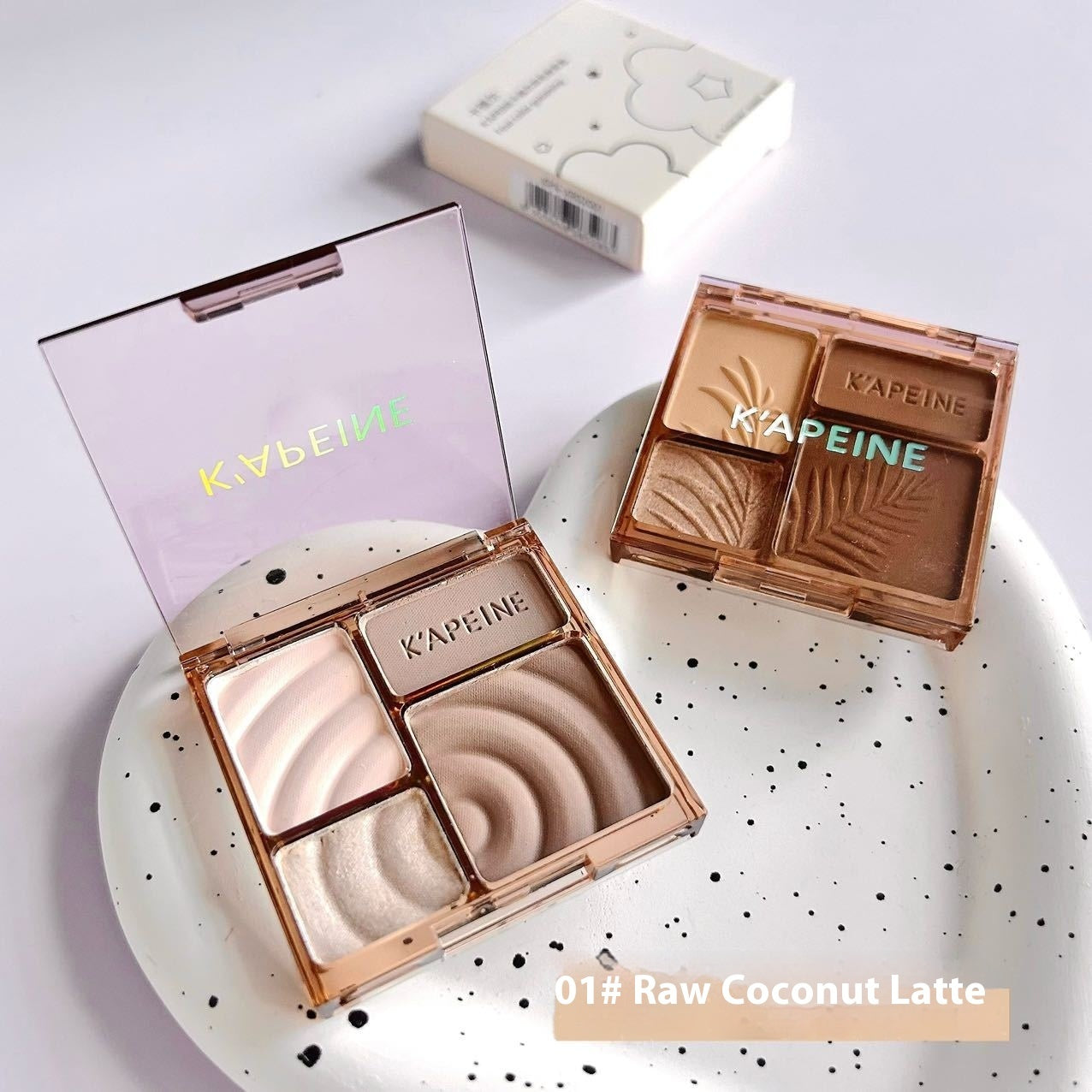 Matte, aufhellende Highlighter-Lidschatten in vier Farben