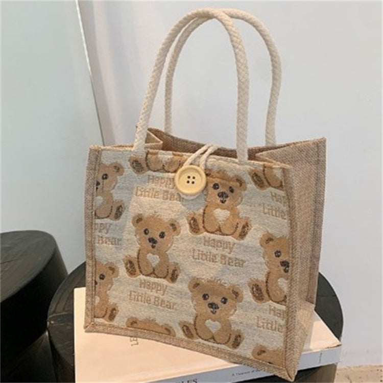 Bear Linen Women's Outing Handbag