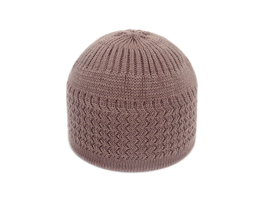 Autumn And Winter Hedging Knitted Wave Jacquard Neutral Dome Warm Woolen Toe Cap
