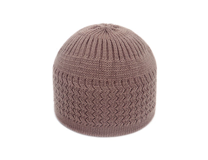 Autumn And Winter Hedging Knitted Wave Jacquard Neutral Dome Warm Woolen Toe Cap