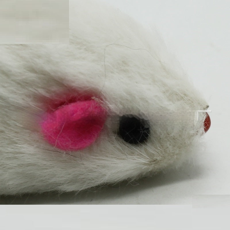 Cat Supplies 2-inch Rabbit Skin Mouse Self-Hi Toy