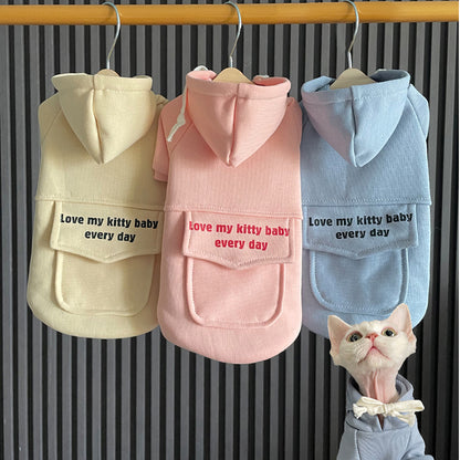 Pure Cotton Hooded Sweater Trendy Brand Warm Autumn And Winter