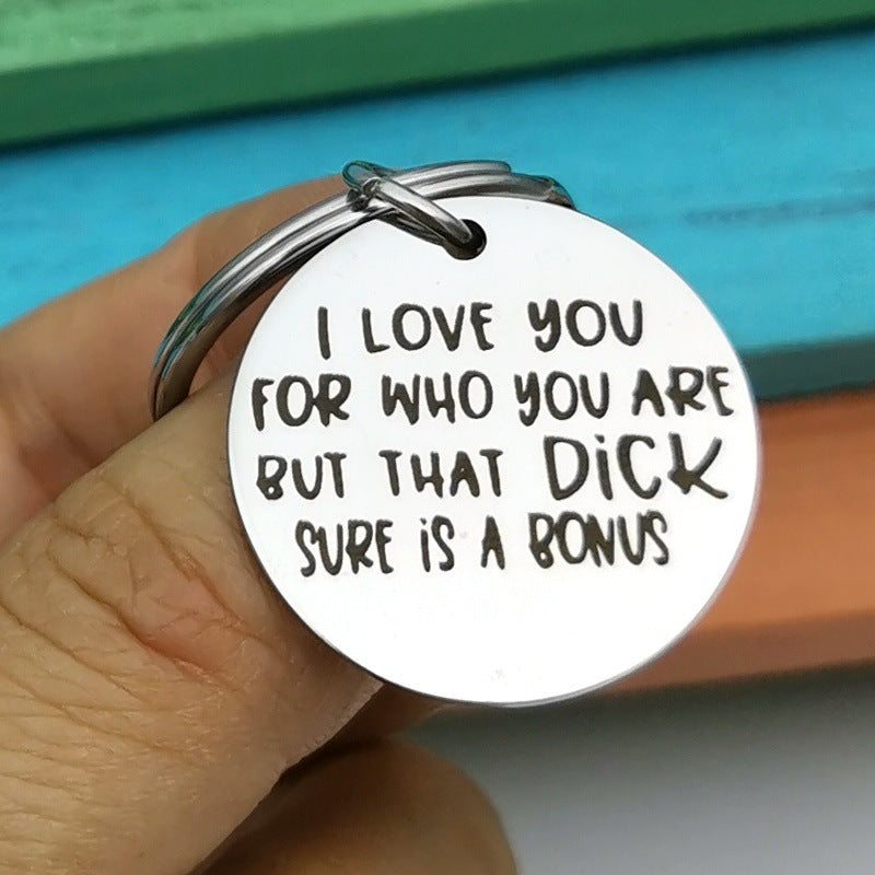 Couple Christmas Valentine's Day Gift Keychain 26 Letters