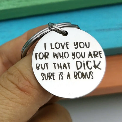 Couple Christmas Valentine's Day Gift Keychain 26 Letters