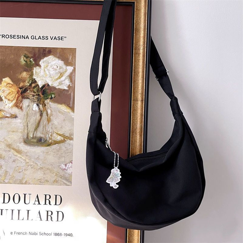 Women's Fashion Simple Solid Color Crossbody Bag