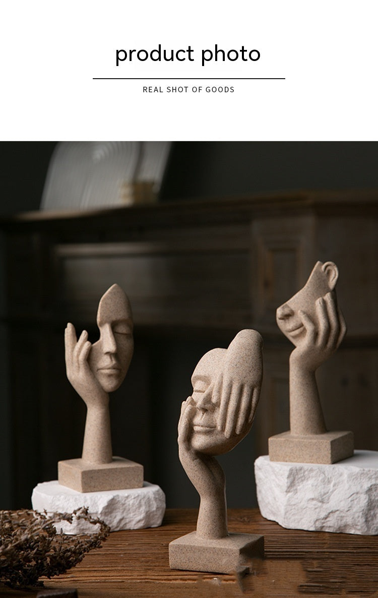 Büro-Wohnzimmer-Skulpturen