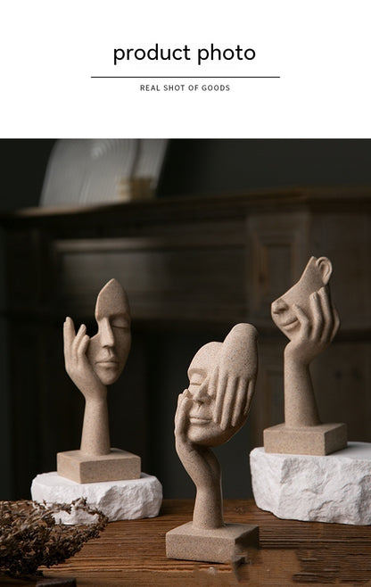 Büro-Wohnzimmer-Skulpturen