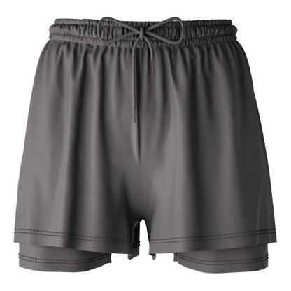 Men's 2-in-1 Breathable Loose Quick Drying Swimming Trunks Swimming Shorts Swimming Pants Flat Corner Pants Beach Pants Hot Spring Swimming Equipment