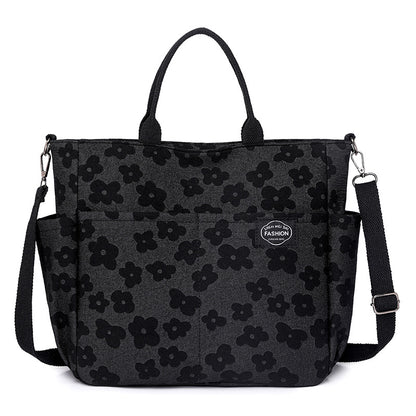 Large Canvas Travel Bag - Lightweight Weekender Handbag with Multiple Pockets