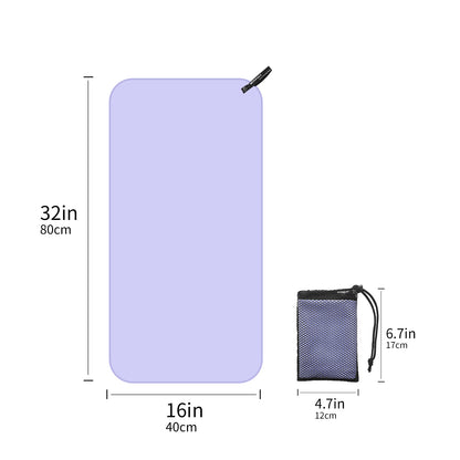 Quick Drying Absorbent 1pc Mutao Microfiber Towel - With Mesh Bag For Camping, Gym Yoga, Backpacking, Hiking