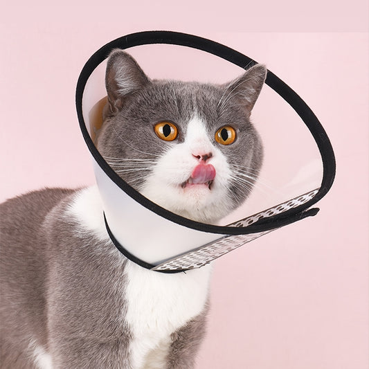 Anti-Lick Bite Pet Collar for Cats and Dogs - Elizabeth Circle Design for Comfort and Protection