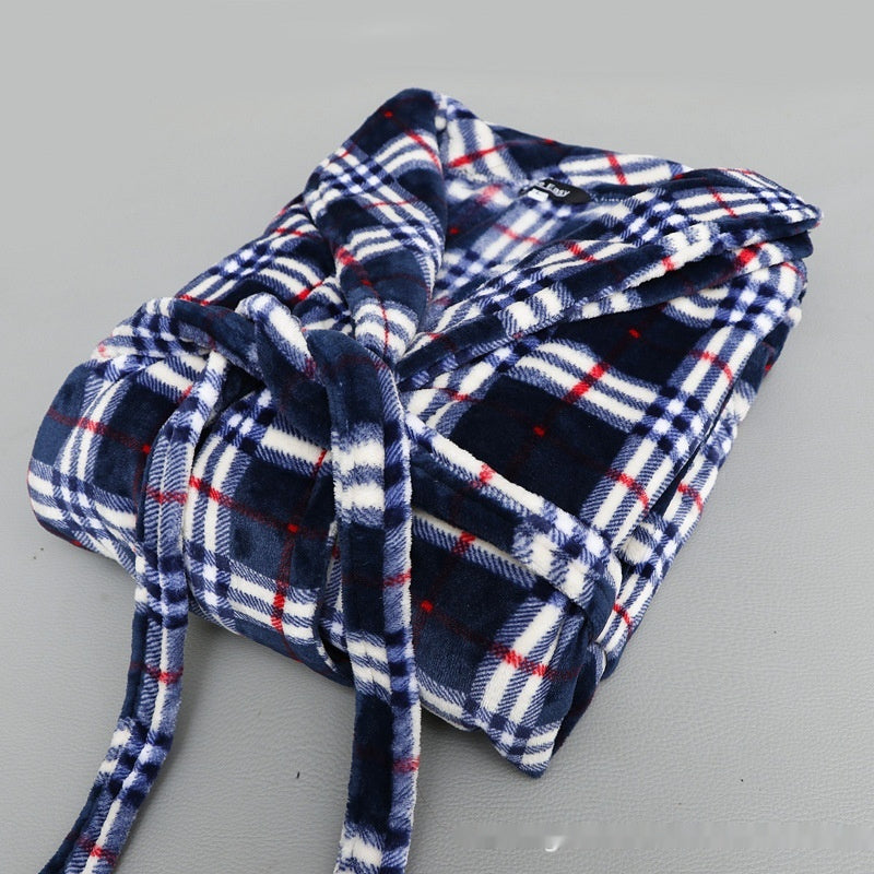 Coral Fleece Pajama Gowns For CouplesExtra Thick