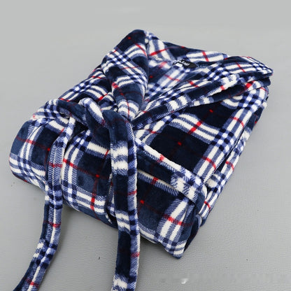 Coral Fleece Pajama Gowns For CouplesExtra Thick