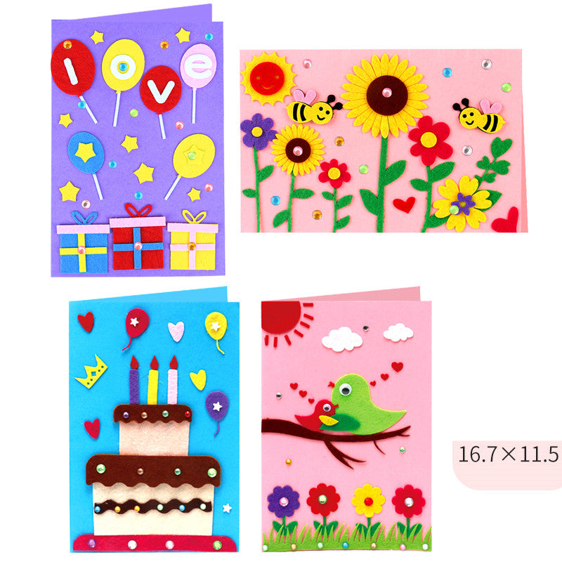 Teacher's Day Gift Handmade Diy Production Paste Painting Non-woven Material Package
