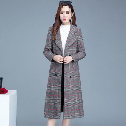 New Mid-length Slim Temperament Fashion Style Children's Woolen Coat
