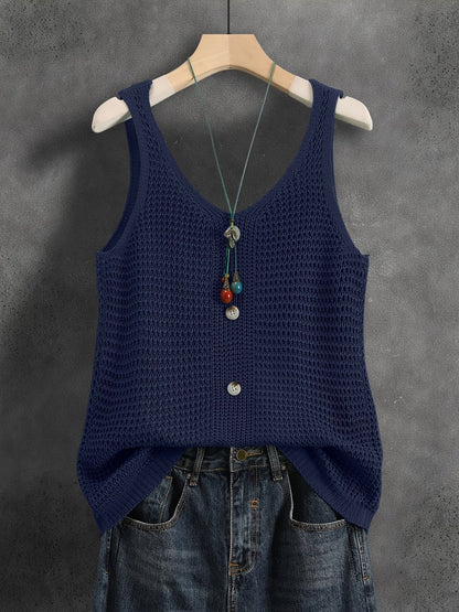 V-neck Womens Elegant Sleeveless Vest