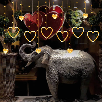 LED String Lights, Heart-shaped Fairy Lights, Suitable For Valentine's Day Weddings, Restaurants, Hotels