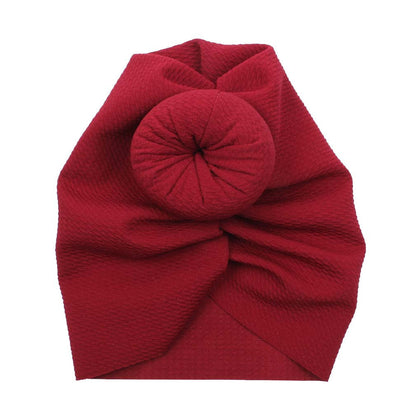 Baby Waffle Headband Indian Hat Round Ball Headband Children's Hair Accessories