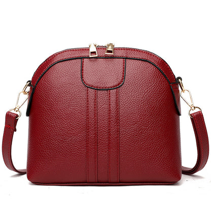 Fashion Shell Soft Leather Crossbody Small Bag