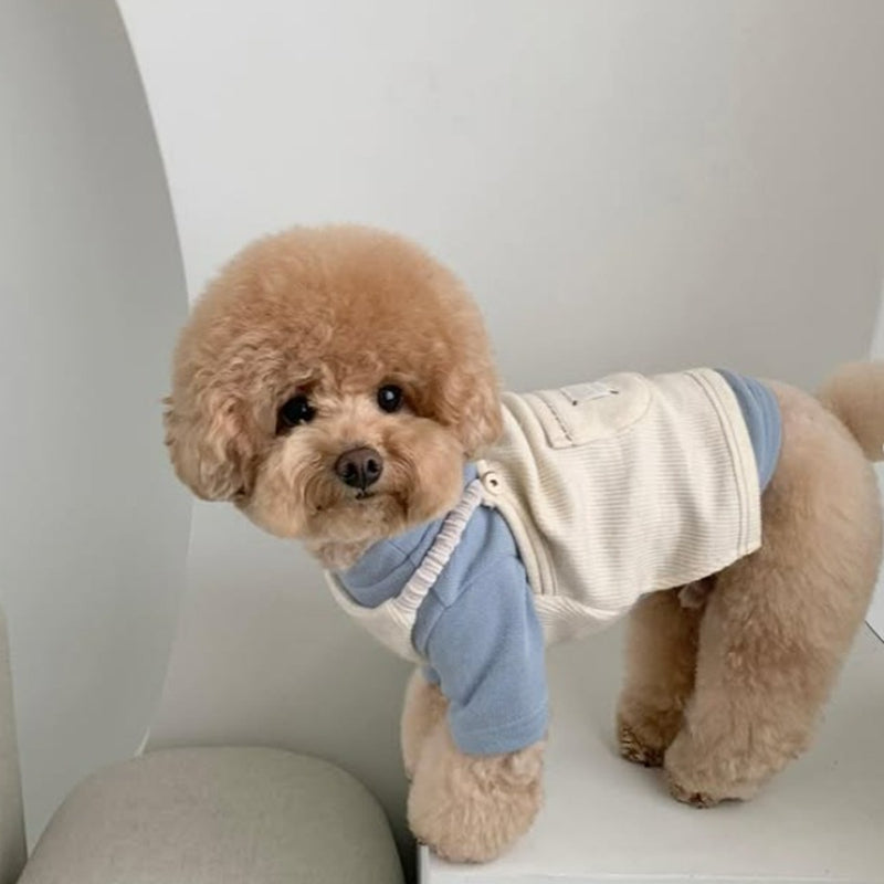 Puppy Clothes Fahion Solid-colour Corduroy Pet Vest For Teddy Dog Winter Casual Halter For Schnauzers Warm Clothing Pet Supplies