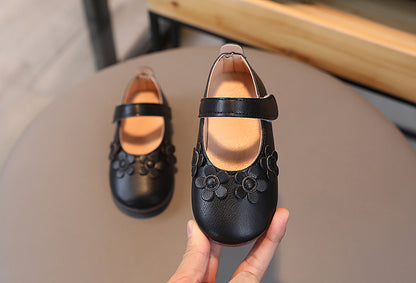 3D Floral Mary Jane Flats - Ultra-Soft, Slip-Resistant, Lightweight, Breathable, Easy-On Shoes for Girls - Comfortable and Stylish Footwear