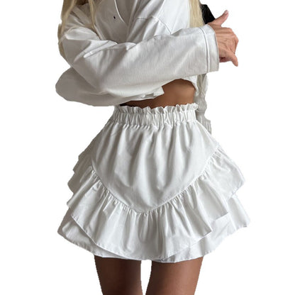 High-waisted Fashionable Casual Skirt