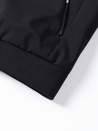 Men'S Letter Embroidered Casual Bomber Jacket