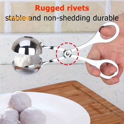 1pc, Stainless Steel Meatball and Fish Ball Maker - Easy and Healthy Cooking Solution for Homemade Meals Kitchen Accessories