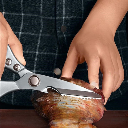 Professional Kitchen Shears - Premium Stainless Steel Multi-Purpose Scissors for Poultry, Meat & Vegetables