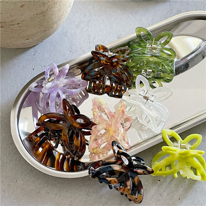 Fashion Retro Colorized Butterfly Small Hair Clip