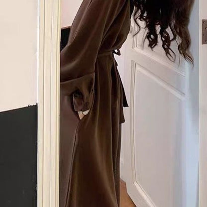 French Retro Audrey Hepburn Style Women's Long Dress