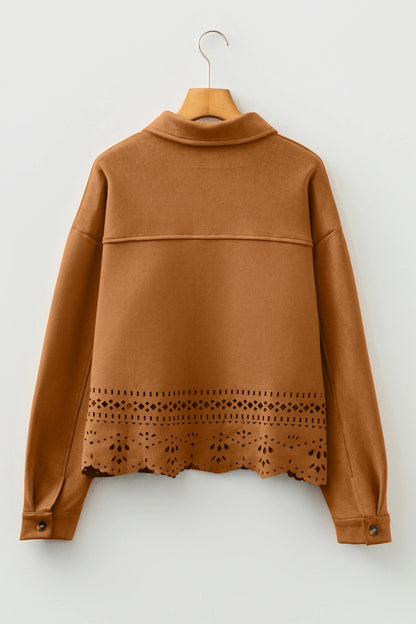 Women's Versatile Casual Fashion Hollow-out Jacket