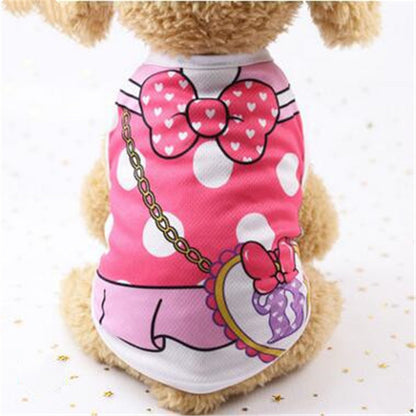 Cartoon Print Cotton Puppy T-Shirt