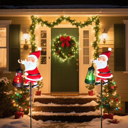 Creative Solar-Powered Santa Yard Decoration Light