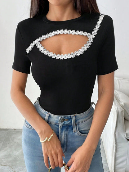 Women's Fashion Round-Neck Short-Sleeve T-Shirt