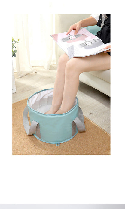 Portable Foot Soaking Tub with Handle, Suitable for Fishing, Travel, and Camping, Insulated Foldable Foot Bath, Travel Foldable Foot Soaking Bag, Foot Soaking Tub, Portable Foot Soaking Tub