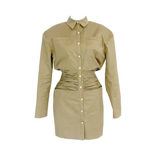 Mid-length coat dress