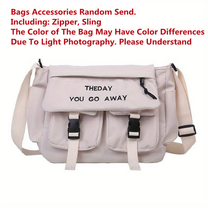 Premium Nylon Crossbody Messenger Bag - Large Capacity Shoulder Bag for Women & Men | Harajuku Style