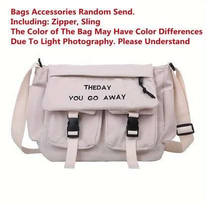 Premium Nylon Crossbody Messenger Bag - Large Capacity Shoulder Bag for Women & Men | Harajuku Style