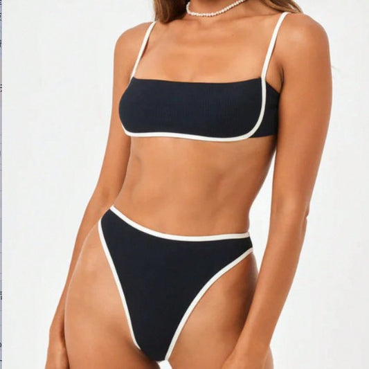 European And American-style Two-piece Bikini For Larger Busts